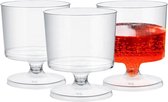 Wijnglazen - 30 Stuk(s) - 170 ml - Plastic Glazen - Wijnglas - herbruikbaar - Set