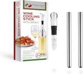 Magnani - Wijnkoeler Stick - Winechiller - Set van 2 - Met Schenktuit - RVS