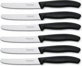 Victorinox Tafelmes 6 stuks zwart krom heft