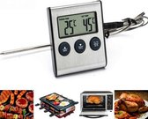 IGOODS - Digitale vlees Thermometer met Timer - RVS -  Keukenthermometer