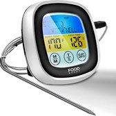 FoodBuddy® MINI + Vleesthermometer – Inclusief e-Book –  BBQ Thermometer – Kernthermometer – Oventhermometer -  Kamado - Barbecue BBQ accesoires – Suikerthermometer - Kookwekker - Digitaal