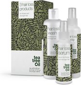 Australian Bodycare De Set tegen Haaruitval – 3 producten. Ideaal voor vrouwen en mannen die last hebben van haaruitval | De set bevat: Serum tegen Haaruitval 150ml, Shampoo tegen Haaruitval 250ml en Spray tegen Haaruitval 150ml