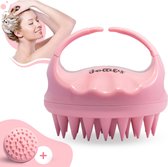 Jollify® Siliconen Haarborstel & Scalp Massager – Hoofdhuid Massage Borstels – Anti Roos Shampoo Borstel & Hoofdhuid Borstel  - Roze