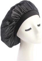 Slaapmuts - Haarverzorging - Dames slaapmuts - Soft Bonnet slaapmuts - Zwart - Satijnen slaapmuts - Satijn bonnet - Bonnet - Nachtmuts - Sleep cap – Zwart