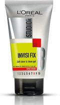 L'Oréal Paris Studio Line Invisi Fix 24H Clear & Clean Gel - Super Strong - 6 x 150 ml - Voordeelverpakking