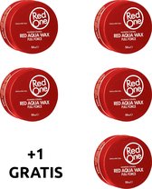 Red One Red 4 + 1 GRATIS | Aqua haar gel wax | Red One Wax | Red One Gel | Rood