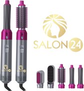 Salon 24 Airwrap | Nieuwe versie V2 September editie | Multistyler | 5 IN 1 SET | Hetelucht Föhn | Airstyler | Föhnborstel | Hetelucht Borstel | Krulborstel | Styling | Hairstyler |