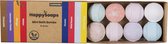 HappySoaps Mini Bath Bombs - Herbal Sweets - 8 Bruisballen in Verschillende Kruidig Zoete Geuren - 100% Plasticvrij, Vegan & Natuurlijk
