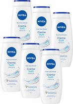 NIVEA Crème Soft - 6 x 250 ml - Voordeelverpakking - Douchecrème