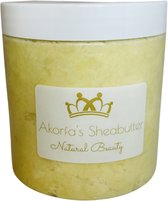 Akorfa's Sheabutter - biologisch ongeraffineerd Sheaboter 500 g 100% puur natuurlijk Shea butter - Shea boter