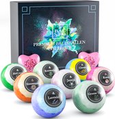 Bruisballen Set Voor in Bad Moederdag Cadeautje XXL Natuurlijke Badparels - Etherische Aroma Bath Bomb -  Premium Badkamer Accessoires  - Badbom Geschenkset Vrouwen - 110G Balneo®