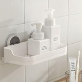 Decopatent® Zeepbakje - Hangende Dubbele zeephouder met plakstrip - Zeepschaaltje 2 stuks zeep- Douche - Badkamer - Keuken - Toilet