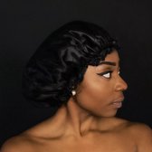 Afabs® GROTE Douchemuts / Shower cap / Douchekapje / Douche cap voor vol haar / krullen / afro - Zwart