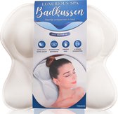 TIGIOO Luxe Spa Badkussen - Kussen voor in bad - Antislip - Waterdicht - 6 zuignappen