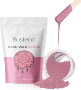 Rostem® Luxe Harskorrels - Hard Wax Beans - Hotwax - Wax Bonen - Pink Rose 1KG - Incl. 10 Spatels