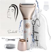 2 in 1 Ladyshave Gezicht/Oksels/Benen/Bikinilijn - Scheerapparaat Vrouw - Haarverwijderaar - Trimmer Vrouw - Ladyshaves Bikini - Oplaadbaar