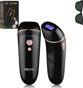 Toivo IPL 763 PRO lichtontharing - Zwart - 900.000 flitsen - incl. beschermingsbril - ontharingsapparaat - Ipl Lichtontharing - Black Friday 2022