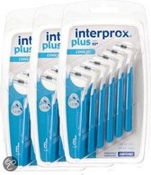 Interprox Plus Conical 3mm-5mm - Blauw - Ragers - 3 x 6 stuks - Voordeelpakket