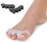 Hallux Valgus - teenspreider - teencorrector - hallux valgus grote teencorrector - Zwart 2 stuks