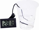 Thermometer zwart LCD met sonde (voor aquarium e.d.)