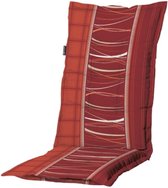 Madison - Tuinkussens Hoge Rug Lines Brick - 123x50 - Rood