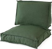 2L Home & Garden Rugkussen Metro Lounge Olijf - 60 x 40cm