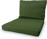 Madison - Loungekussen - Tuinkussen - Zitkussen - Rugkussen - 2-delig - 60cm x 60cm - Lounge Groen - Limited Edition