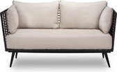 Loungebank Reese Charcoal | Incl. kussens