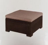 Allibert - California Hocker - Brown - 68 x 68 x 34cm