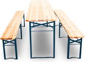 Inklapbare houten bierbank / biertafel - 220 cm - Incl. 2 banken