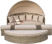 Zonneeiland, beige, loveseat, relax-eiland, loungebed, ligbed, loungeset,"Riva"