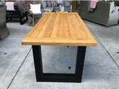 Teak Tuintafel Industrial U leg "220"