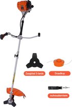 Kibani 4-takt Bosmaaier Benzine - kantenmaaier - grastrimmer - tuingereedschap incl. accessoires