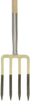 Synx Tools Amerikaans Spitvork 4-tands - Hooivorken - Bodembewerkers - Harken - Paardenstal vork - Spitsvork - Incl. Steel 85cm