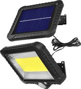 LED-schijnwerper op zonne-energie met bewegingssensor Maclean Energy IP44, 5W, 400lm, 6000K koud wit, lithiumbatterij 1300 mAh, 5,5V DC MCE438