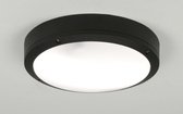 Lumidora Plafondlamp 30763 - E27 - 6.0 Watt - 470 Lumen - 2700 Kelvin - Zwart - Kunststof - Buitenlamp - IP54 - Met Sensor - ⌀ 27 cm