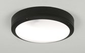 Lumidora Plafondlamp 30763 - E27 - 6.0 Watt - 470 Lumen - 2700 Kelvin - Zwart - Kunststof - Buitenlamp - IP54 - Met Sensor - ⌀ 27 cm