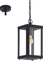 EGLO Vintage Alamonte 1 - Buitenverlichting - Hanglamp - 1 Lichts - Zwart