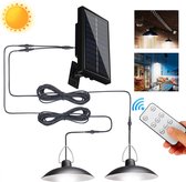 Waterdichte Solar LED Hanglamp-Buitenlamp Tuinverlichting op Zonneenergie-IP44-Timing-Functie-Voor Tuin/Wand/Oprit-met Afstandsbediening