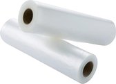 Ziva vacuüm folie rollen: 2 stuks 30x600cm - Vacuumfolie Rollen Micro Structuur voor alle Merken Vacuum Sealers zoals Foodsaver, Caso, Hendi, Solis, Wartmann - BPA Vrij Ideaal voor sous vide en diepvriezer - Plastic folie voor voedsel Hoge kwaliteit