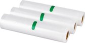 Folierollen voor Vacumeermachines - Folierol - Silvercrest Vacuumfolie - 3 delig - 3 m x 20 cm per stuk - Vacuumrol - BPA vrij