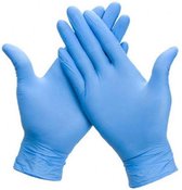 Wegwerp handschoenen -  Nitril handschoenen - Poedervrij - blauw - maat M - 100 stuks