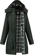 MGO Leisure Wear Kate Wax Parka Outdoorjas Dames - Maat XXL