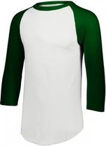 Augusta Sportswear - Baseball Shirt - Heren - ¾ mouw - Donkergroen - Medium