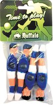 Buffalo tafelvoetbal pop 13 mm blauw/wit 4 stuks