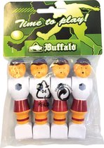 Buffalo tafelvoetbal pop 13 mm rood/wit 4 stuks