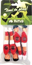 Buffalo tafelvoetbal pop 13 mm rood/wit 4 stuks