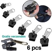 Saizi Rits sluiting reparatie set ritssluiting repareren 2x klein 2x medium 2x groot Zipperfix