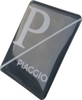 Plak embleem 3D  Embleem Voorkap Zwart logo | Vespa Sprint / Primavera / GTS / S / LX