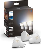 Philips Hue Slimme Lichtbron GU10 Spot - warm tot koelwit licht - 3-pack - Bluetooth